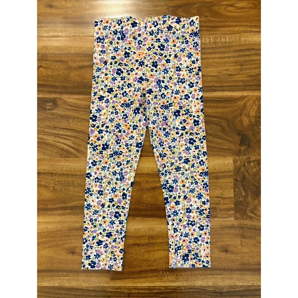 Leggings Bundle - Carter’s & OshKosh - Flowers and Stripes, Size 4T